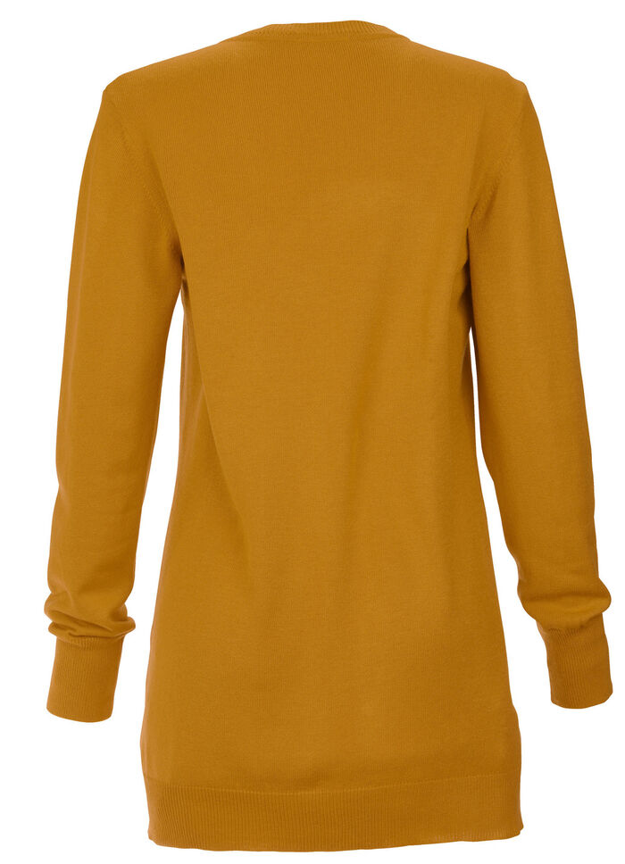 Strickjacke mit Modal  OCKER