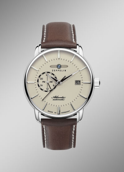 Zeppelin-Automatik-Herrenuhr mit Lederband 