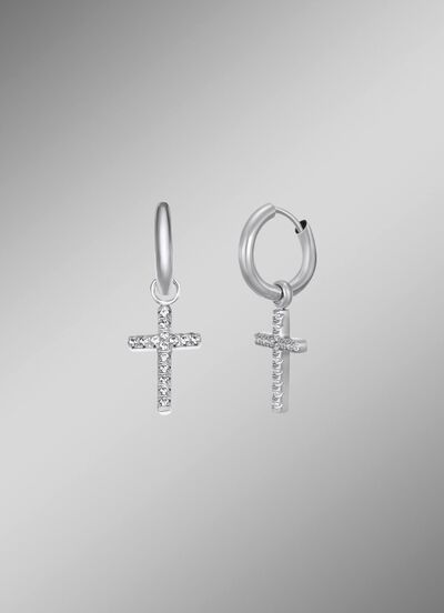 Vielseitige Klappcreolen mit synth. Zirkonia 