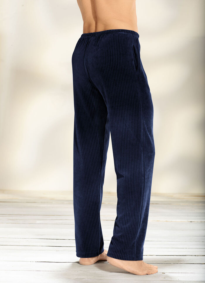 Hose mit bequemem Dehnbund rundum in 2 Farben MARINE