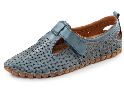 Gemini, sommerliche Damen-Slipper, Weite G, mit herausnehmbarem Fussbett 