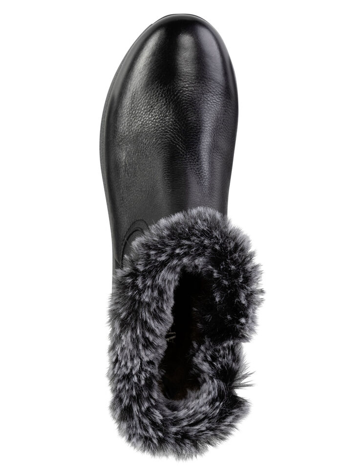 Caprice, gefütterte Damen-Stiefeletten, Winterschuhe, Weite H, mit herausnehmbarem Fussbett SCHWARZ