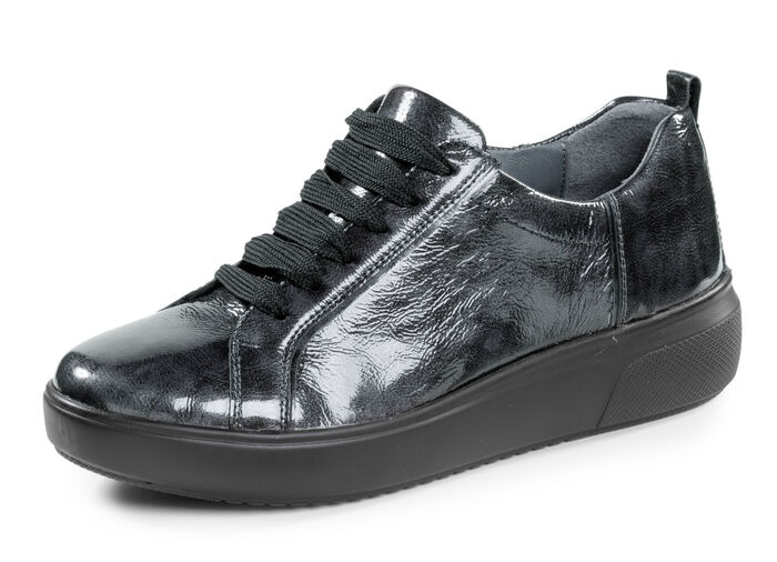 Waldläufer, trendige Damen-Schnürschuhe, Weite H, mit herausnehmbarem Fussbett ANTHRAZIT