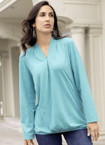 Shirt mit Faltenlegung 