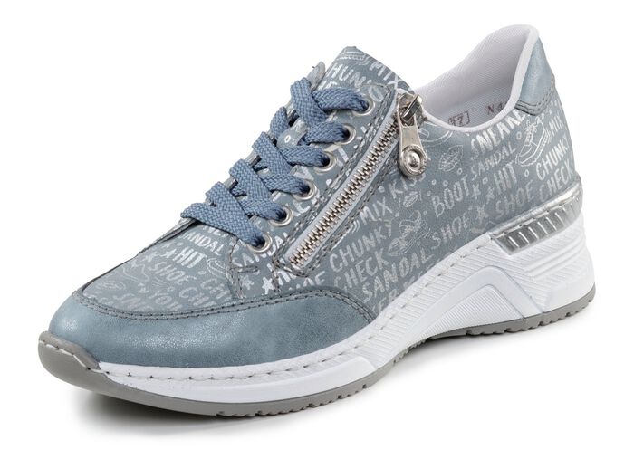 Rieker Schn&uuml;r-Sneaker aus bedrucktem Synthetikmaterial 