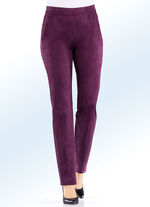 Trendige, samtweiche Hose BORDEAUX