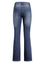 Jeans mit leicht ausgestellter Beinweite DUNKELBLAU