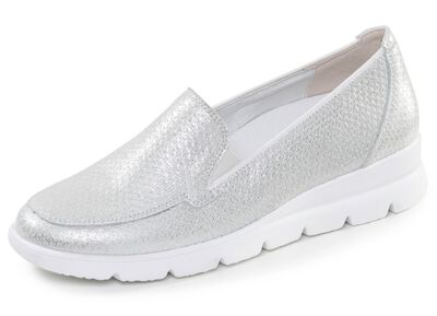 Waldl&auml;ufer, bequeme Damen-Slipper, Weite H, mit herausnehmbarem Fussbett 