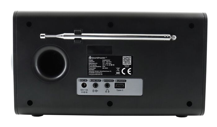 "soundmaster" Digitalradio mit DAB+ SCHWARZ