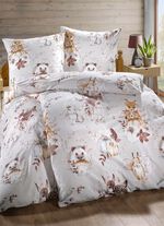 Beidseitig bedruckte Bettw&auml;sche-Garnitur 