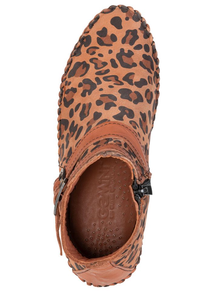 Gemini, trendige Damen-Boots, Weite G, mit herausnehmbarem Fussbett BRAUN