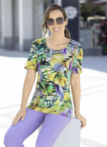 Shirt mit silberfarbenen Zierplättchen 