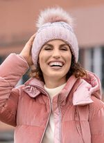 Warme Damen-M&uuml;tze, mit Umschlag 