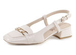 Caprice Sling-Pumps mit Metallschmuck ECRU