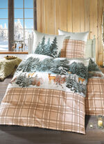 «irisette» Bettwäsche-Garnitur Winterlandschaft BEIGE