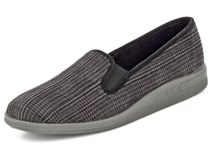 Hausschuh mit anatomisch geformtem Fussbett ANTHRAZIT