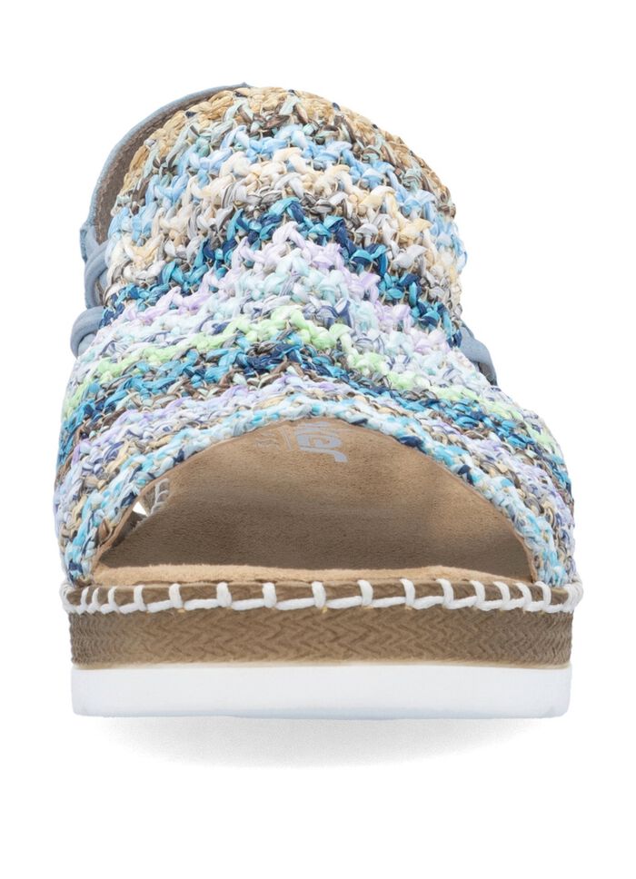 Rieker, sommerliche Damen-Sandalen, mit seitlichen Elastik-Bandagen 