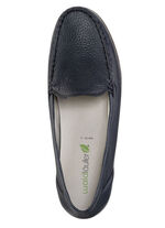 Waldläufer, bequeme Damen-Slipper, Weite H, mit herausnehmbarem Fussbett MARINE
