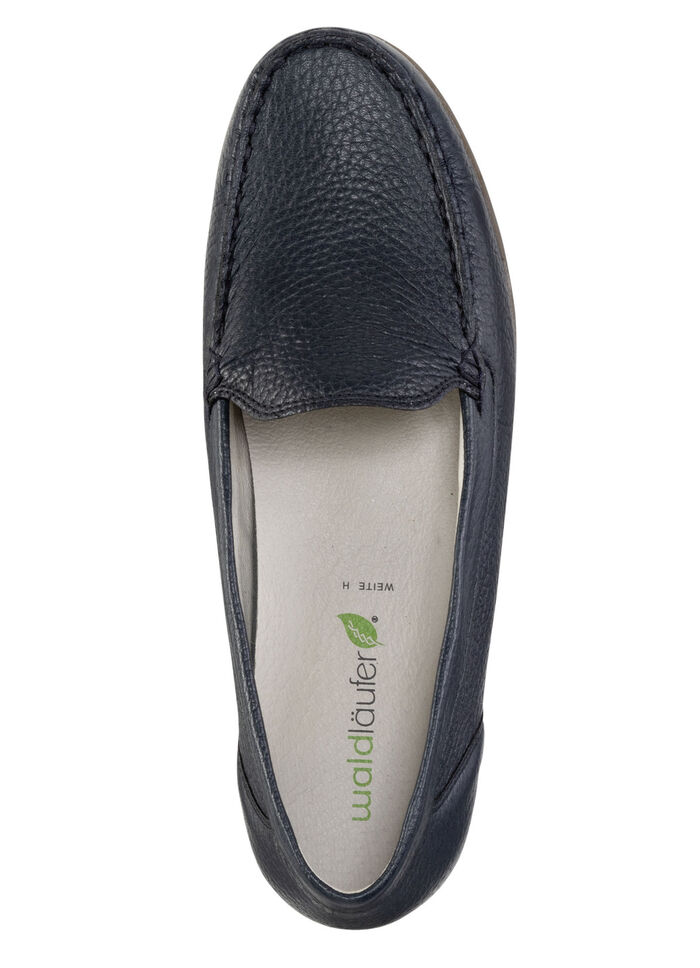 Waldläufer, bequeme Damen-Slipper, Weite H, mit herausnehmbarem Fussbett MARINE