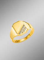 Exquisiter Herrenring mit Diamanten 