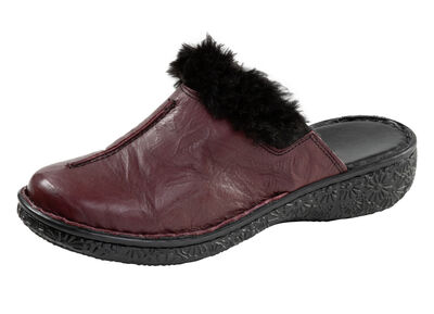 ELENA EDEN, klassische Damen-Clogs, Weite G, mit Plüsch 