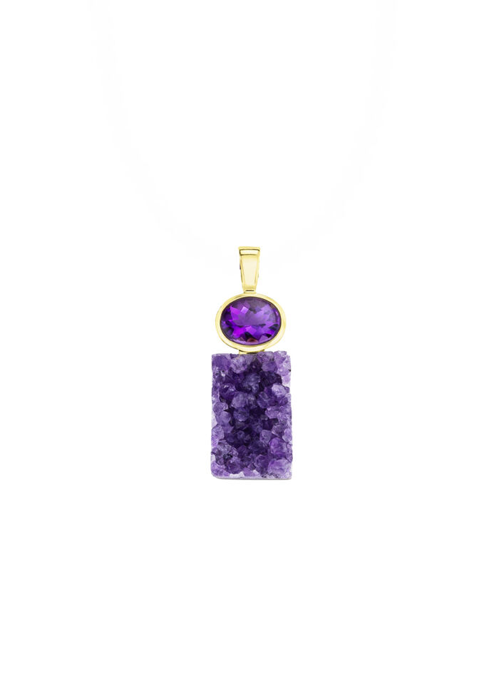 Anhänger mit echter Amethyst-Faszination 