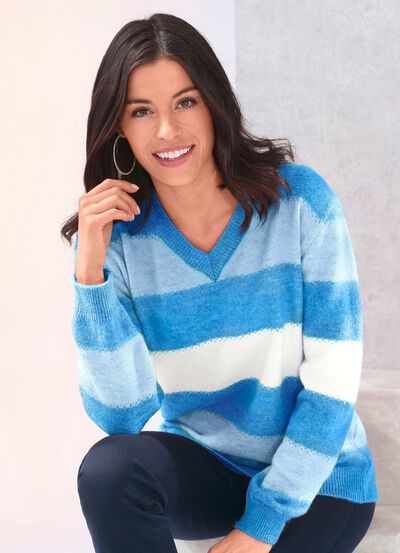 Pullover in sehr flauschigem Material 
