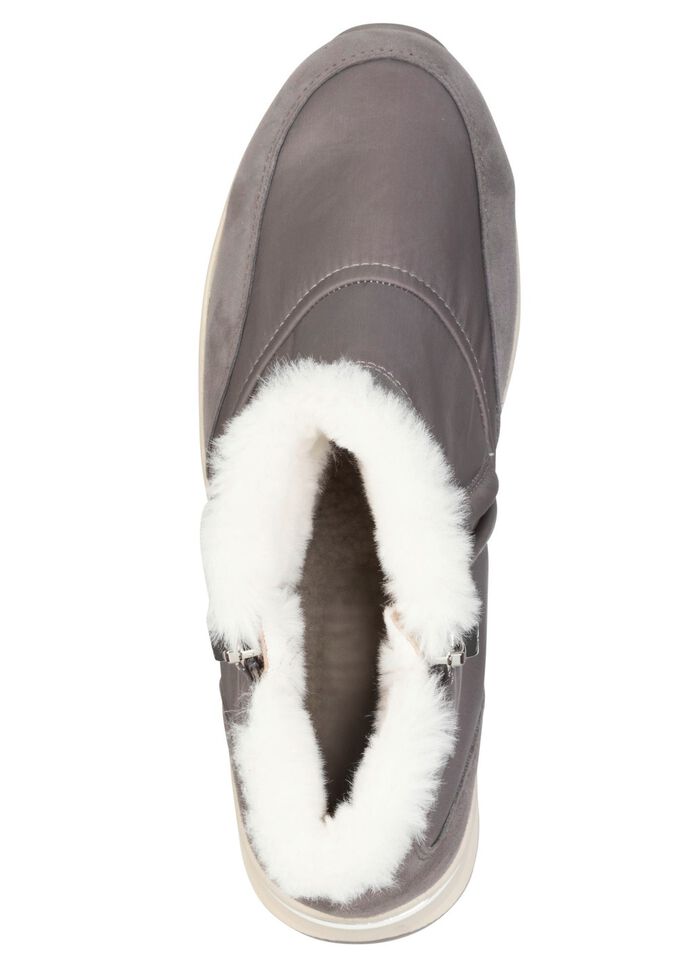ELENA EDEN, gef&uuml;tterte Damen-Boots, Winterschuhe, Weite H, mit herausnehmbarem Fussbett GRAU