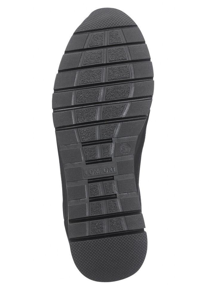 ELENA EDEN, sportliche Damen-Sneaker, Weite H, mit herausnehmbarem Fussbett SCHWARZ