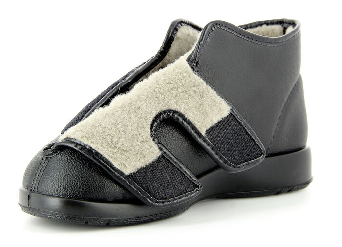 Florett Klettschuh für Damen und Herren SCHWARZ