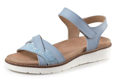 ELENA EDEN, modische Damen-Sandale, Weite H, mit herausnehmbarem Fussbett 