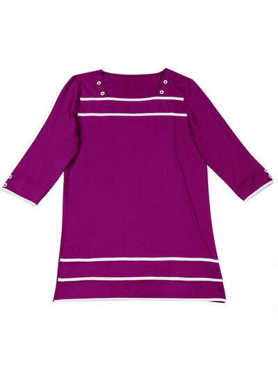 Longshirt mit Karree-Ausschnitt in 3 Farben 