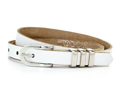 Schicker Damen-G&uuml;rtel aus Leder, 1,5 cm breit 