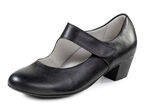 Waldläufer, elegante Damen-Pumps, Weite H, mit herausnehmbarem Fussbett SCHWARZ
