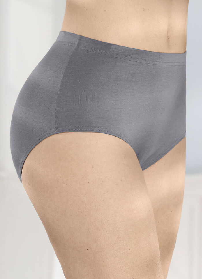 Viererpack Slips mit Gummizug 2X GRAFIT, 2X JEANSBLAU