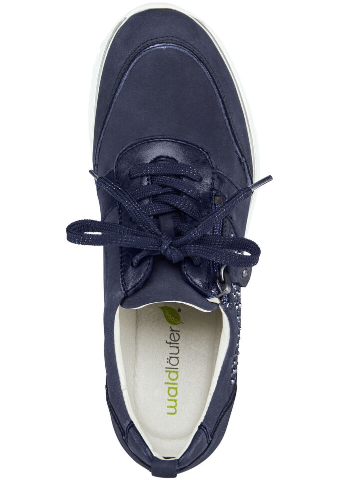 Waldläufer, bequeme Damen-Schnürschuhe, Weite H, mit herausnehmbarem Fussbett MARINE