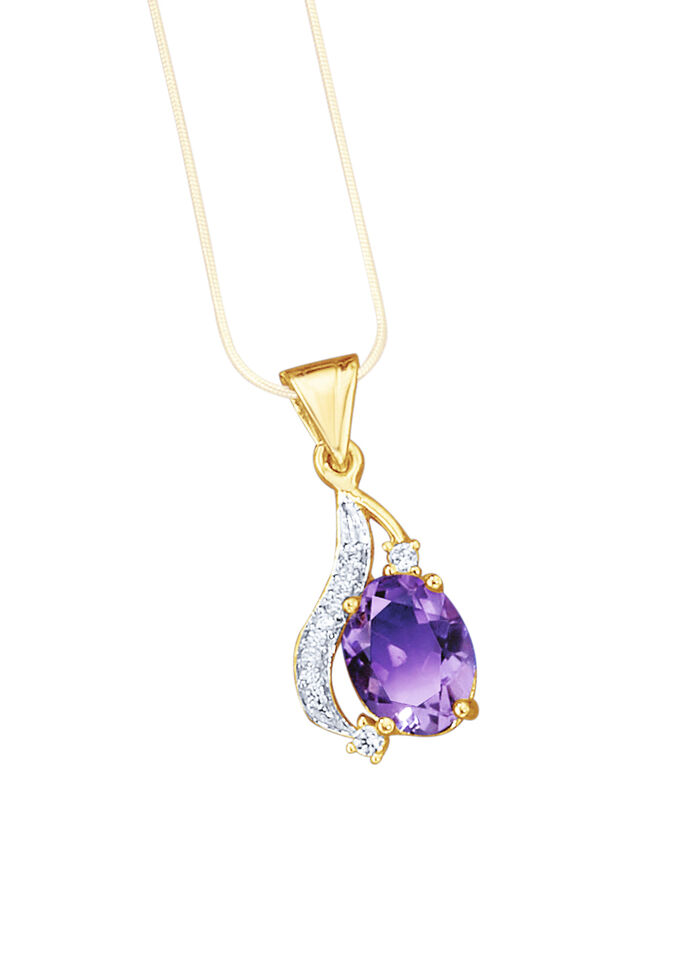 Anhänger mit echt Amethyst 
