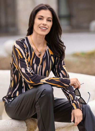 Pullover in Feinstrick 