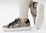 Peter Kaiser, modische Damen-Sneaker, mit herausnehmbarem Fussbett TAUPE-MOKKA