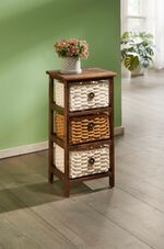 Dekoratives Regal mit Gestell aus Massivholz 