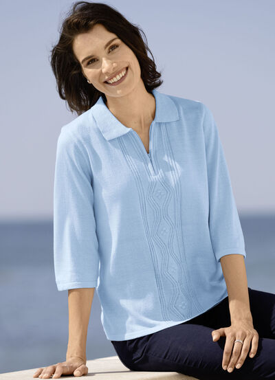 Pullover aus Friségarn 