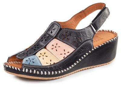 ELENA EDEN Sandalette aus weichem, perforiertem Nappaleder 