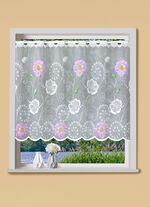 Kleinfenster-Vorhang mit Stangendurchzug 