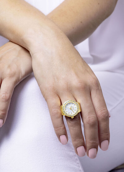 Quartz-Ringuhr 