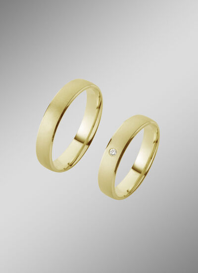 Eleganter Trauring in Gold 