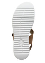 ELENA EDEN, bequeme Damen-Sandalen, Weite H, mit herausnehmbarem Fussbett COGNAC