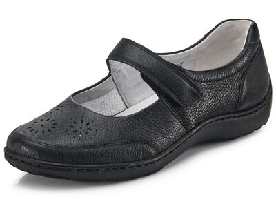 Waldl&auml;ufer, bequeme Damen-Slipper, Weite H, mit herausnehmbarem Fussbett 