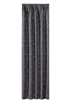 Dekoschal mit hübschem Rosen-Dessin GRAU-SILBER