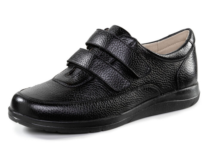 GINO GALANTE Klettschuh aus Hirsch-Nappaleder SCHWARZ