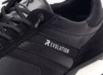 Schnür-Sneaker mit herausnehmbarem Textilfussbett SCHWARZ